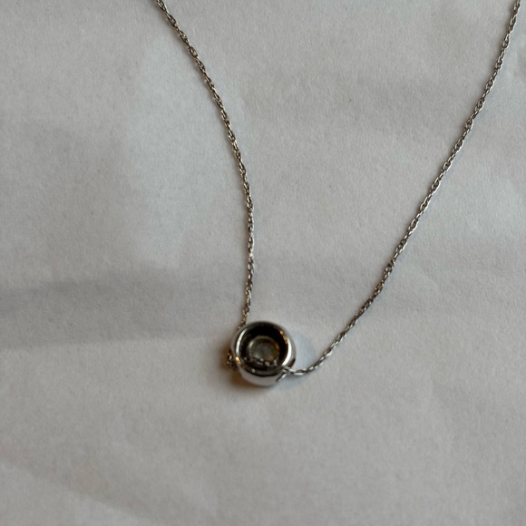 Kay Jewelers 14k White Gold Necklace with Diamond Pendant. - Picture 5 of 14